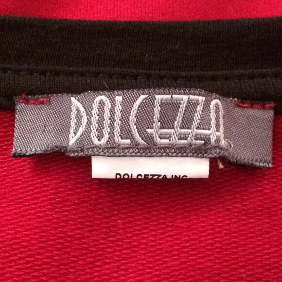 Share Dolcezza Womens Top Sweater XL Red Rhinestone Embellished Viscose Long Sle - Picture 6 of 7